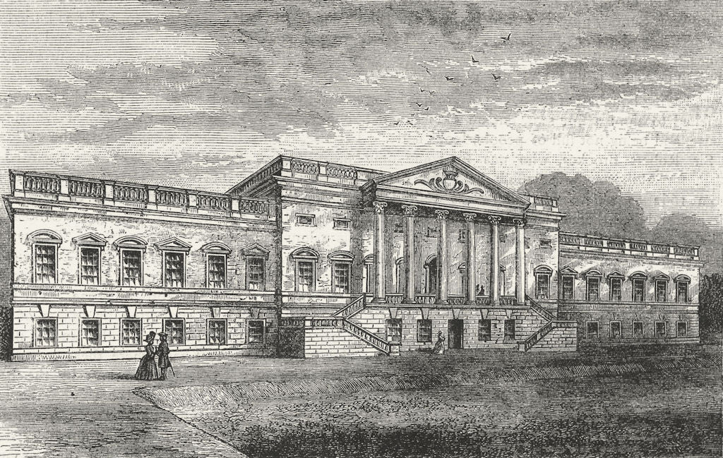 LONDON. Wanstead House 1888 old antique vintage print picture